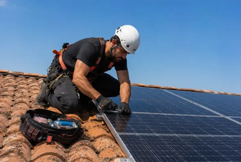 Maintenance et monitoring de panneaux solaires à Sainghin-en-Weppes